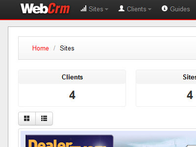 WebCRM screenshot