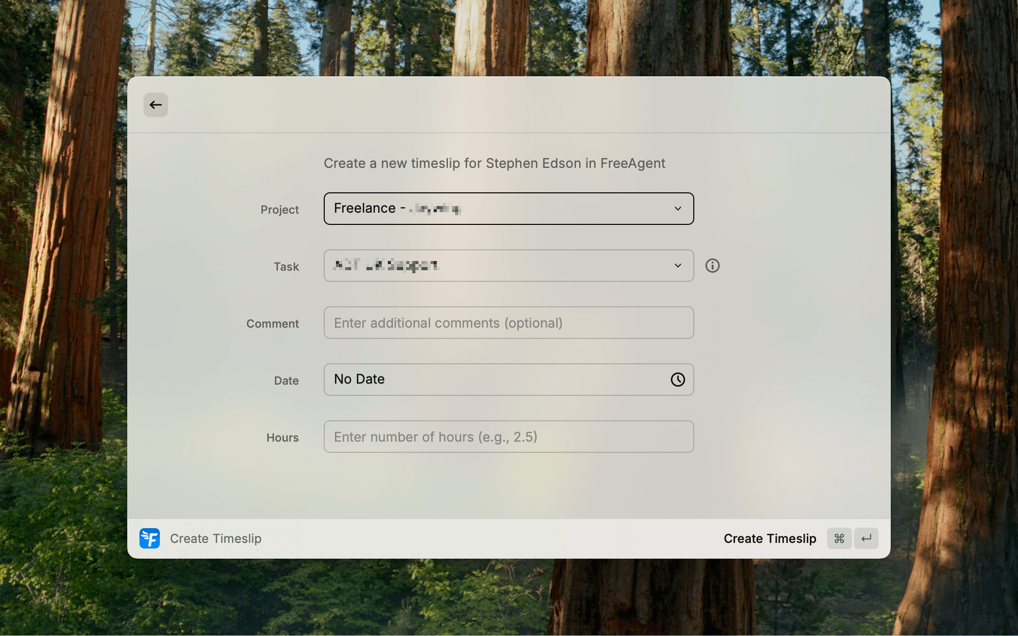 FreeAgent for Raycast
